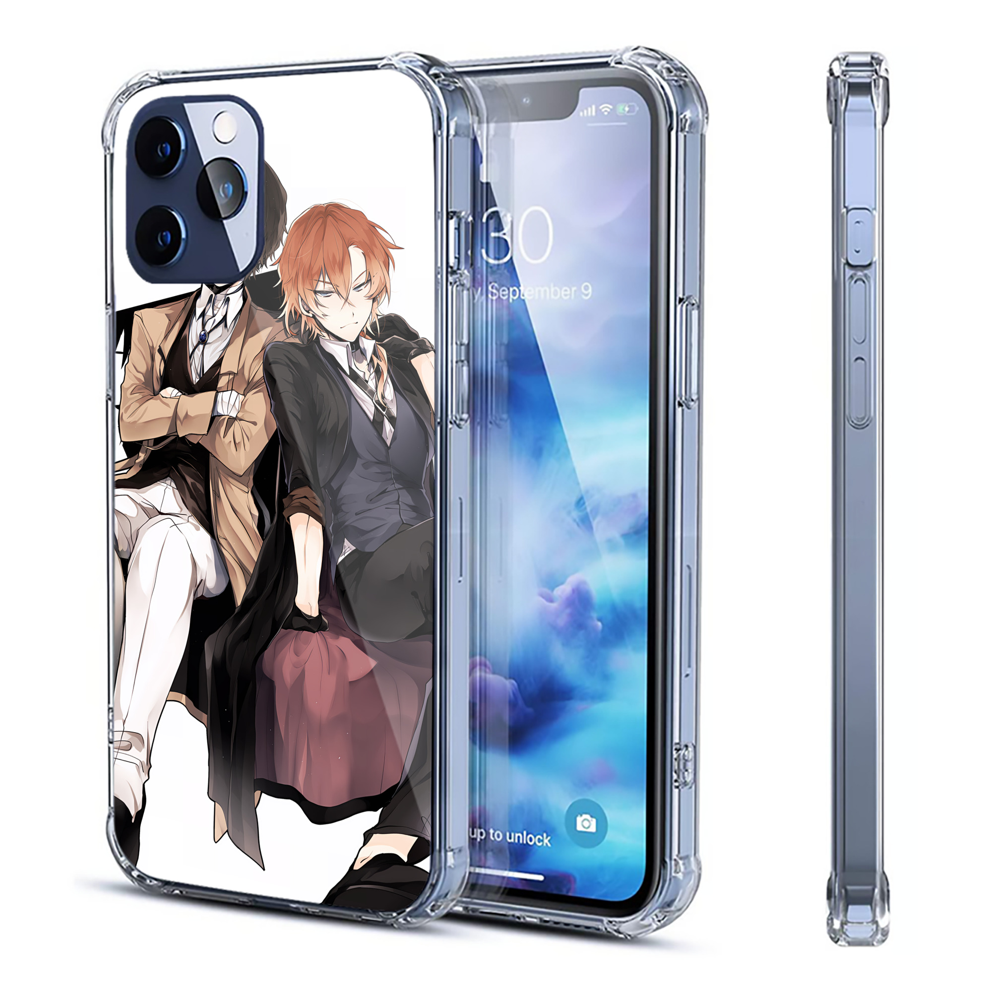 文豪ストレイドッグス Bungo Stray Dogs 【iPhone 12シリーズ対応】透明スマホケース（クリアソフトケース）